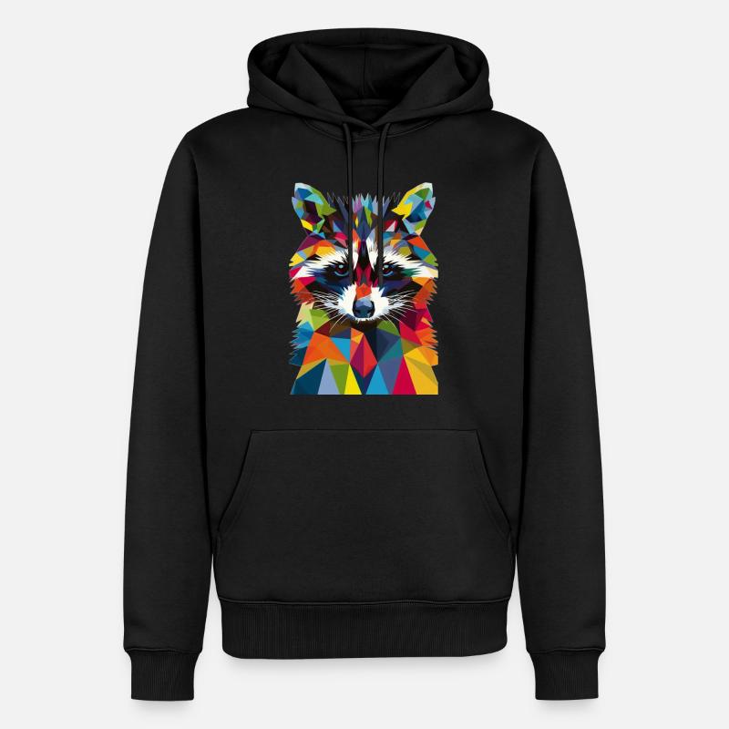 Raton laveur - Sweat à capuche Premium bio Homme - noir