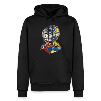 Turtle - Men’s Premium Organic Hoodie - black - Front - Nico (187cm)