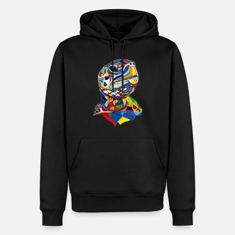 Tortue - Sweat à capuche Premium bio Homme - noir