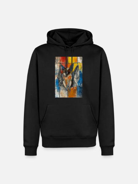 Schläger - Männer Premium Bio Hoodie - Schwarz