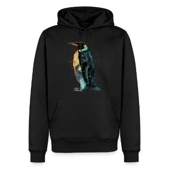 Pingouin - Sweat à capuche Premium bio Homme - noir - Devant - Nico (187cm)