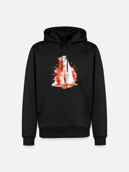 Polar bear - Men’s Premium Organic Hoodie - black