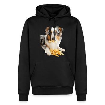Australischer Schäferhund - Männer Premium Bio Hoodie - Schwarz - Vorne - Nico (187cm)