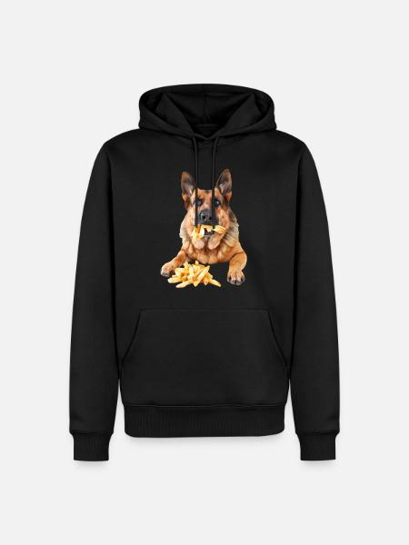 German Shepherd - Men’s Premium Organic Hoodie - black