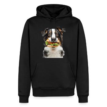 Australischer Schäferhund - Männer Premium Bio Hoodie - Schwarz - Vorne - Nico (187cm)