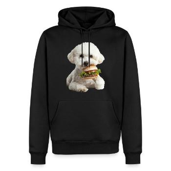 Bichon Frisé - Männer Premium Bio Hoodie - Schwarz - Vorne - Nico (187cm)