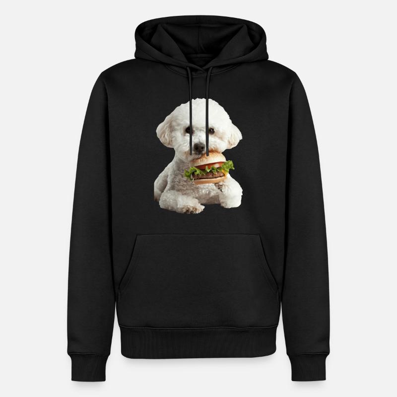 Bichon Frisé - Sweat à capuche Premium bio Homme - noir