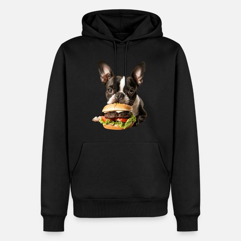 Boston Terrier - Sweat à capuche Premium bio Homme - noir