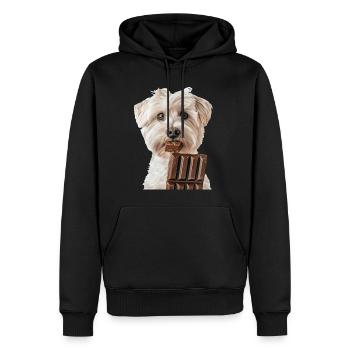 Maltais - Sweat à capuche Premium bio Homme - noir - Devant - Nico (187cm)