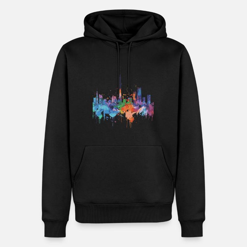 Hamamatsu - Sweat à capuche Premium bio Homme - noir