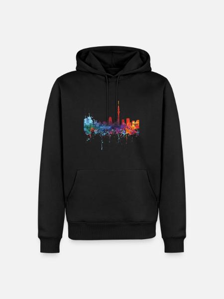 Numazu - Sweat à capuche Premium bio Homme - noir