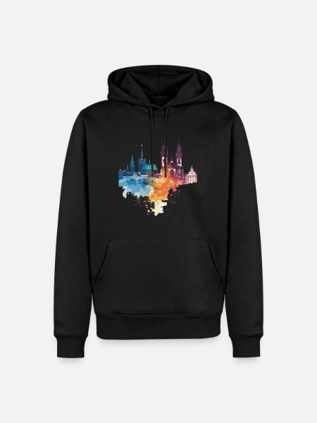 Elk - Men’s Premium Organic Hoodie - black