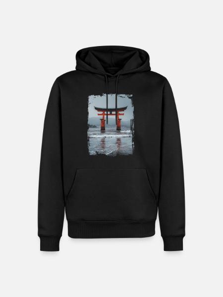 Japan - Men’s Premium Organic Hoodie - black