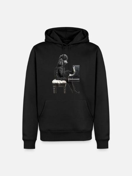 Poodle - Men’s Premium Organic Hoodie - black