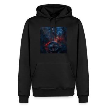 Banjo - Sweat à capuche Premium bio Homme - noir - Devant - Nico (187cm)