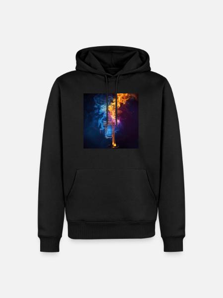 Trumpet - Men’s Premium Organic Hoodie - black