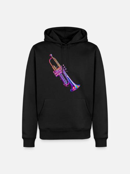 Trumpet - Men’s Premium Organic Hoodie - black