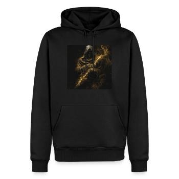 Querflöte - Männer Premium Bio Hoodie - Schwarz - Vorne - Nico (187cm)