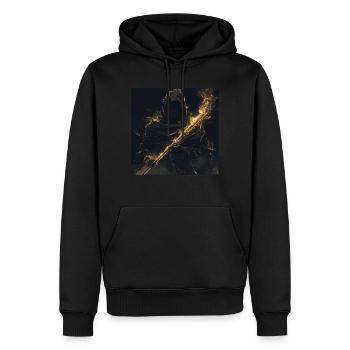 Querflöte - Männer Premium Bio Hoodie - Schwarz - Vorne - Nico (187cm)