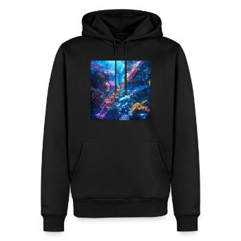Querflöte - Männer Premium Bio Hoodie - Schwarz - Vorne - Nico (187cm)