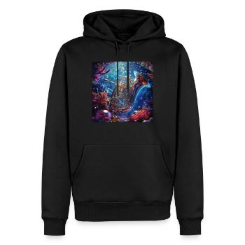 Tuba - Männer Premium Bio Hoodie - Schwarz - Vorne - Nico (187cm)