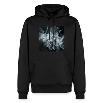 Schlagzeug - Männer Premium Bio Hoodie - Schwarz - Vorne - Nico (187cm)