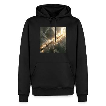Querflöte - Männer Premium Bio Hoodie - Schwarz - Vorne - Nico (187cm)