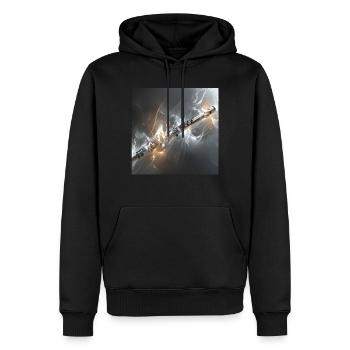 Querflöte - Männer Premium Bio Hoodie - Schwarz - Vorne - Nico (187cm)