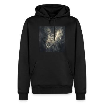Tuba - Männer Premium Bio Hoodie - Schwarz - Vorne - Nico (187cm)