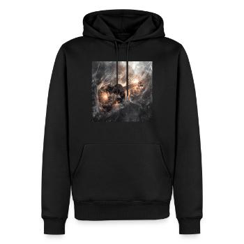 Ukulele - Männer Premium Bio Hoodie - Schwarz - Vorne - Nico (187cm)