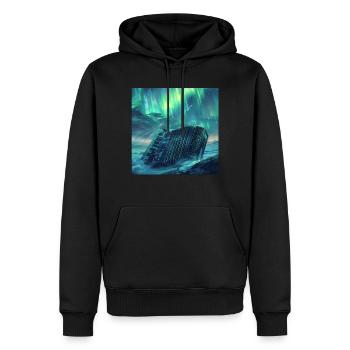 Akkordeon - Männer Premium Bio Hoodie - Schwarz - Vorne - Nico (187cm)