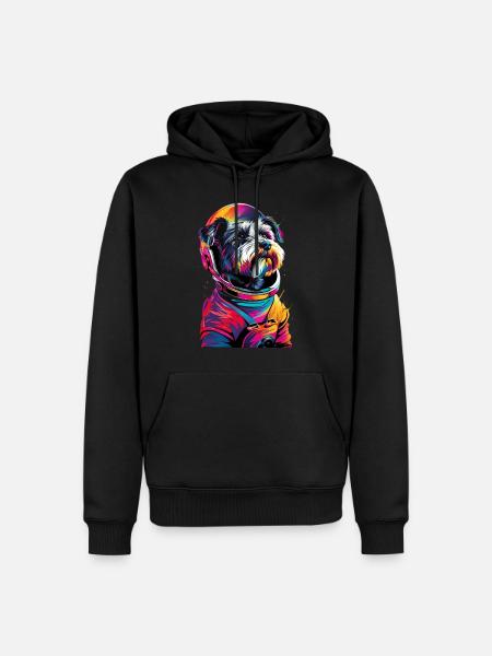 Zwergschnauzer - Männer Premium Bio Hoodie - Schwarz