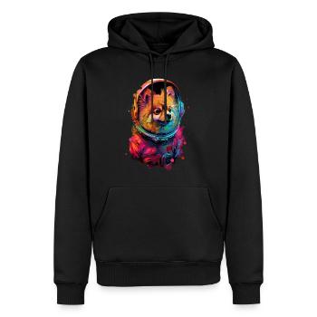 Zwergspitz - Männer Premium Bio Hoodie - Schwarz - Vorne - Nico (187cm)