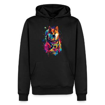 Shiba Inu - Männer Premium Bio Hoodie - Schwarz - Vorne - Nico (187cm)