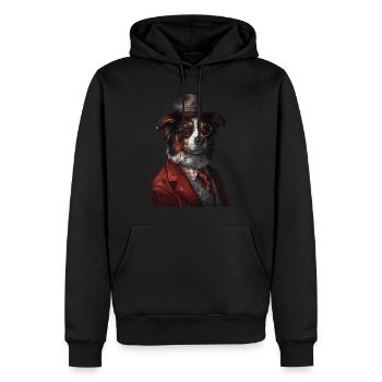Australischer Schäferhund - Männer Premium Bio Hoodie - Schwarz - Vorne - Nico (187cm)