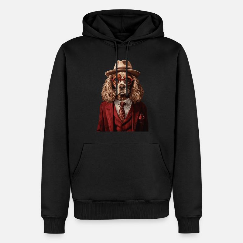 Cocker Spaniel - Männer Premium Bio Hoodie - Schwarz