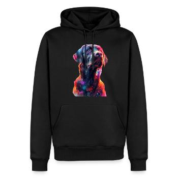 Labrador Retriever - Männer Premium Bio Hoodie - Schwarz - Vorne - Nico (187cm)