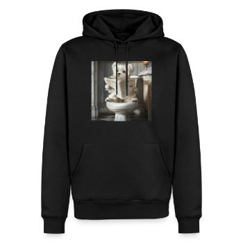 Maltesisch - Männer Premium Bio Hoodie - Schwarz - Vorne - Nico (187cm)