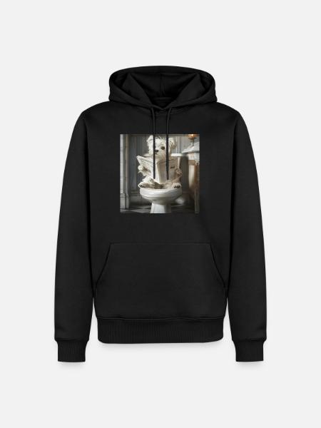 Maltesisch - Männer Premium Bio Hoodie - Schwarz
