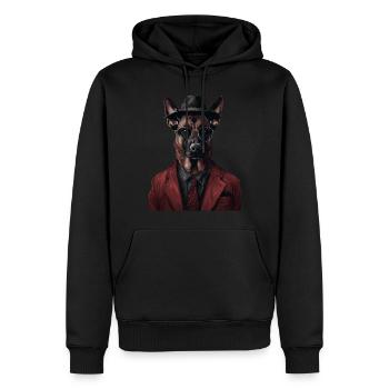Belgischer Malinois - Männer Premium Bio Hoodie - Schwarz - Vorne - Nico (187cm)