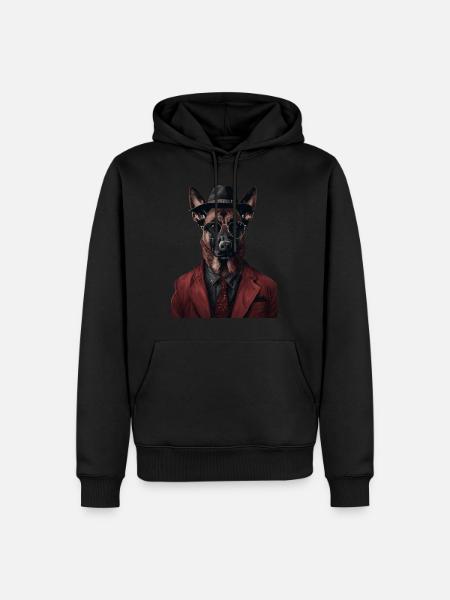 Belgischer Malinois - Männer Premium Bio Hoodie - Schwarz