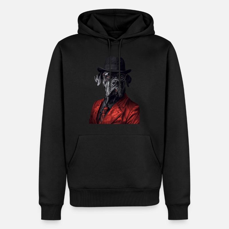 Cane Corso - Männer Premium Bio Hoodie - Schwarz