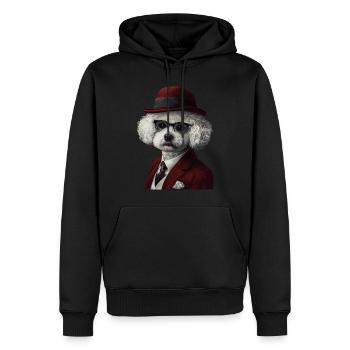 Bichon Frisé - Männer Premium Bio Hoodie - Schwarz - Vorne - Nico (187cm)