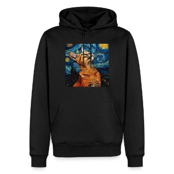 Karakal - Männer Premium Bio Hoodie - Schwarz - Vorne - Nico (187cm)