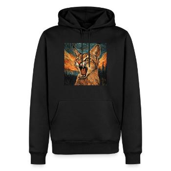 Karakal - Männer Premium Bio Hoodie - Schwarz - Vorne - Nico (187cm)