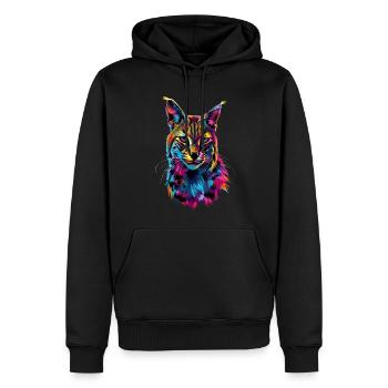 Karakal - Männer Premium Bio Hoodie - Schwarz - Vorne - Nico (187cm)