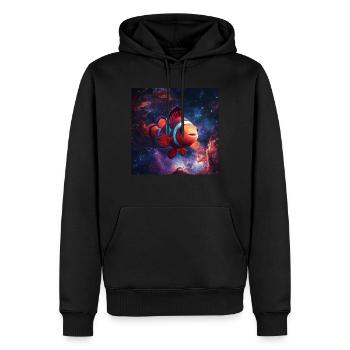 Clownfisch - Männer Premium Bio Hoodie - Schwarz - Vorne - Nico (187cm)