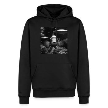Clownfisch - Männer Premium Bio Hoodie - Schwarz - Vorne - Nico (187cm)