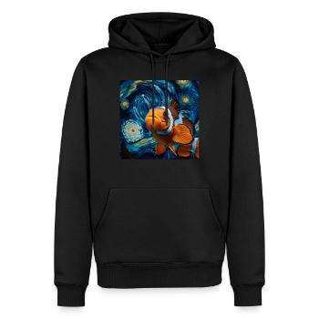 Clownfisch - Männer Premium Bio Hoodie - Schwarz - Vorne - Nico (187cm)