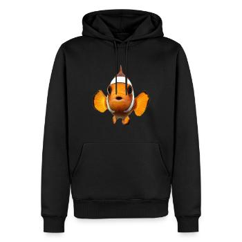 Clownfisch - Männer Premium Bio Hoodie - Schwarz - Vorne - Nico (187cm)